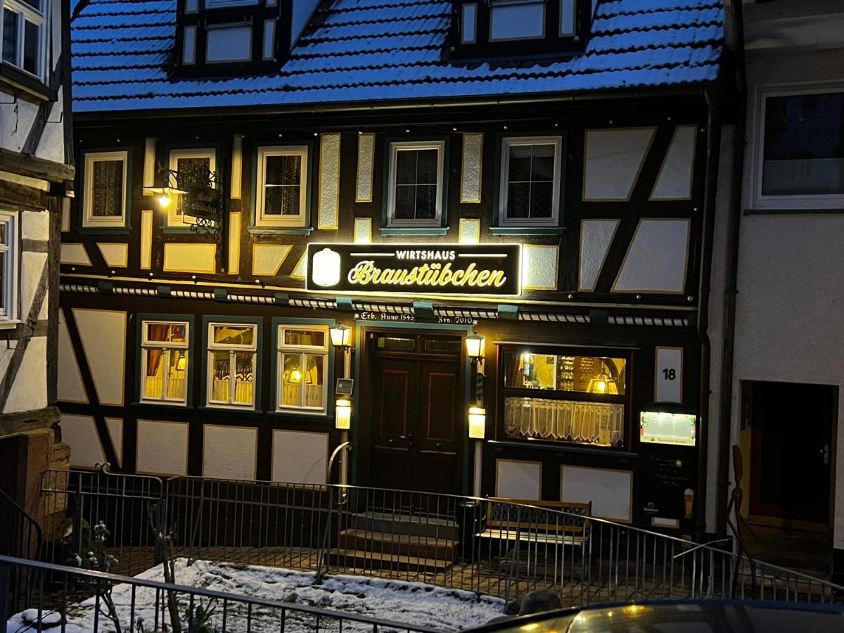 Gaststaette Braustuebchen Hotel Schlitz Bagian luar foto
